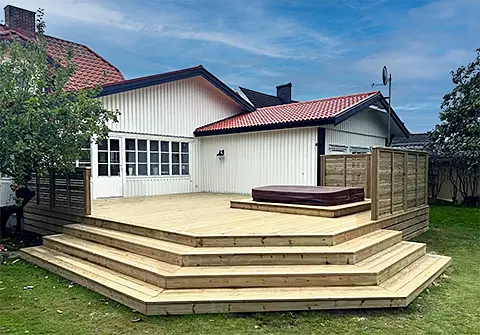 Altan uteplats terass Varberg